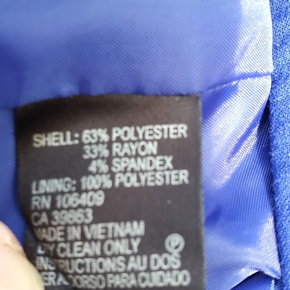 TAHARI CLASSIC BLUE BLAZER NWOT - Picture 5 of 6